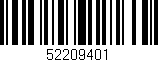 Código de barras (EAN, GTIN, SKU, ISBN): '52209401'