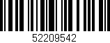 Código de barras (EAN, GTIN, SKU, ISBN): '52209542'