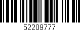 Código de barras (EAN, GTIN, SKU, ISBN): '52209777'