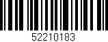 Código de barras (EAN, GTIN, SKU, ISBN): '52210183'