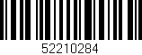 Código de barras (EAN, GTIN, SKU, ISBN): '52210284'