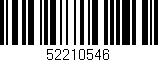 Código de barras (EAN, GTIN, SKU, ISBN): '52210546'