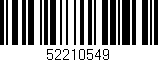 Código de barras (EAN, GTIN, SKU, ISBN): '52210549'