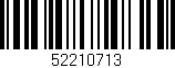 Código de barras (EAN, GTIN, SKU, ISBN): '52210713'