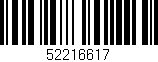 Código de barras (EAN, GTIN, SKU, ISBN): '52216617'