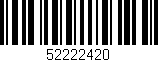 Código de barras (EAN, GTIN, SKU, ISBN): '52222420'