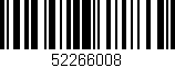 Código de barras (EAN, GTIN, SKU, ISBN): '52266008'