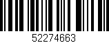 Código de barras (EAN, GTIN, SKU, ISBN): '52274663'