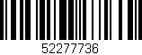 Código de barras (EAN, GTIN, SKU, ISBN): '52277736'