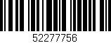 Código de barras (EAN, GTIN, SKU, ISBN): '52277756'