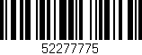 Código de barras (EAN, GTIN, SKU, ISBN): '52277775'