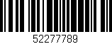 Código de barras (EAN, GTIN, SKU, ISBN): '52277789'