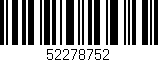 Código de barras (EAN, GTIN, SKU, ISBN): '52278752'