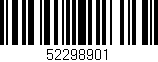 Código de barras (EAN, GTIN, SKU, ISBN): '52298901'