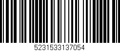 Código de barras (EAN, GTIN, SKU, ISBN): '5231533137054'