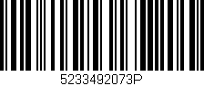 Código de barras (EAN, GTIN, SKU, ISBN): '5233492073P'