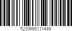 Código de barras (EAN, GTIN, SKU, ISBN): '5233685111449'