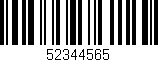 Código de barras (EAN, GTIN, SKU, ISBN): '52344565'