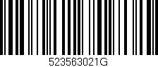 Código de barras (EAN, GTIN, SKU, ISBN): '523563021G'