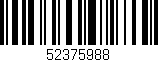 Código de barras (EAN, GTIN, SKU, ISBN): '52375988'