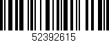 Código de barras (EAN, GTIN, SKU, ISBN): '52392615'