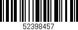Código de barras (EAN, GTIN, SKU, ISBN): '52398457'