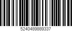 Código de barras (EAN, GTIN, SKU, ISBN): '5240489889337'