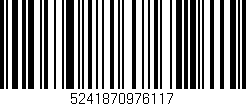 Código de barras (EAN, GTIN, SKU, ISBN): '5241870976117'