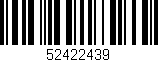 Código de barras (EAN, GTIN, SKU, ISBN): '52422439'