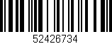Código de barras (EAN, GTIN, SKU, ISBN): '52426734'