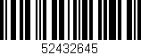 Código de barras (EAN, GTIN, SKU, ISBN): '52432645'