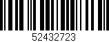 Código de barras (EAN, GTIN, SKU, ISBN): '52432723'