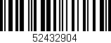Código de barras (EAN, GTIN, SKU, ISBN): '52432904'