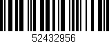 Código de barras (EAN, GTIN, SKU, ISBN): '52432956'