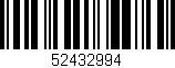 Código de barras (EAN, GTIN, SKU, ISBN): '52432994'