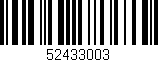 Código de barras (EAN, GTIN, SKU, ISBN): '52433003'