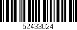 Código de barras (EAN, GTIN, SKU, ISBN): '52433024'