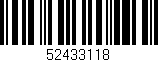 Código de barras (EAN, GTIN, SKU, ISBN): '52433118'