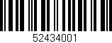 Código de barras (EAN, GTIN, SKU, ISBN): '52434001'