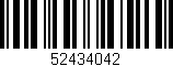 Código de barras (EAN, GTIN, SKU, ISBN): '52434042'