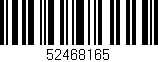 Código de barras (EAN, GTIN, SKU, ISBN): '52468165'