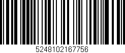 Código de barras (EAN, GTIN, SKU, ISBN): '5248102167756'
