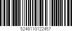 Código de barras (EAN, GTIN, SKU, ISBN): '5248110122457'