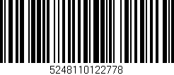 Código de barras (EAN, GTIN, SKU, ISBN): '5248110122778'