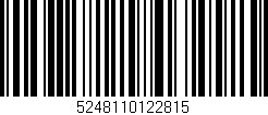 Código de barras (EAN, GTIN, SKU, ISBN): '5248110122815'