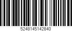 Código de barras (EAN, GTIN, SKU, ISBN): '5248145142840'