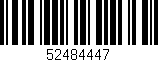 Código de barras (EAN, GTIN, SKU, ISBN): '52484447'