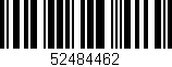 Código de barras (EAN, GTIN, SKU, ISBN): '52484462'