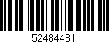 Código de barras (EAN, GTIN, SKU, ISBN): '52484481'