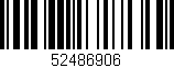 Código de barras (EAN, GTIN, SKU, ISBN): '52486906'